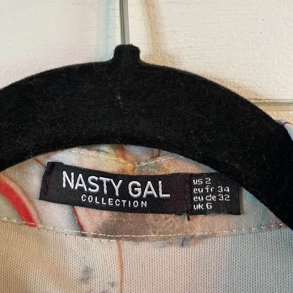 Marble ruched button front mini shirt dress - Picture 3 of 3